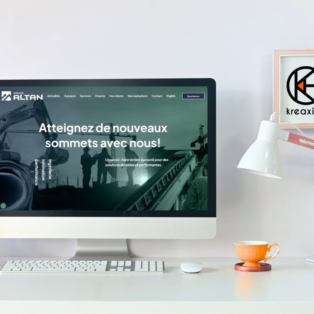 Site web page d'accueil