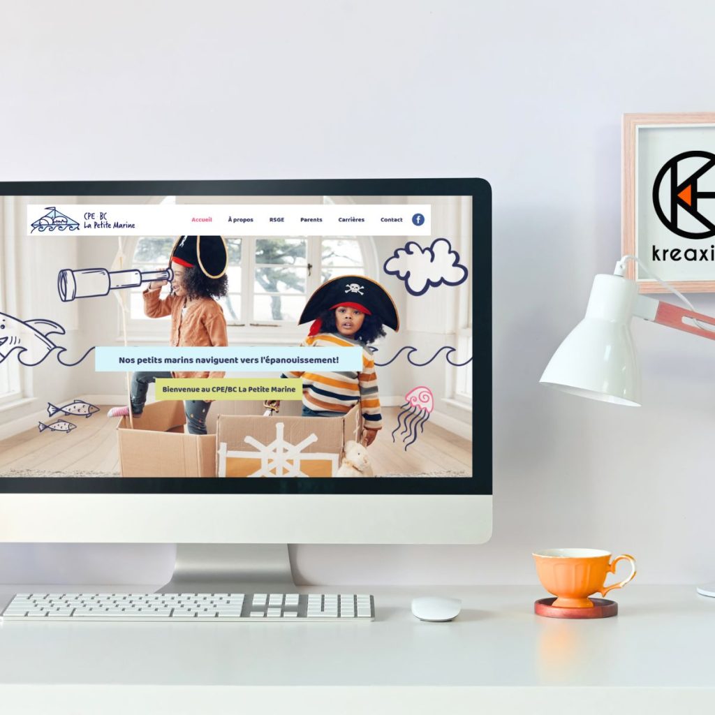 Site web page d'accueil