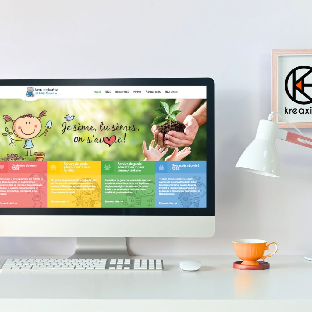 Site web page d'accueil