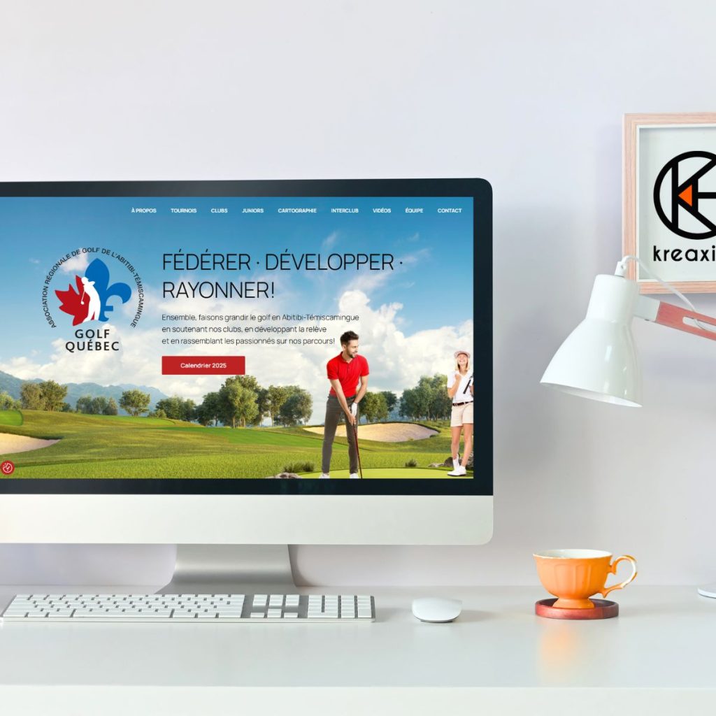 Site web page d'accueil