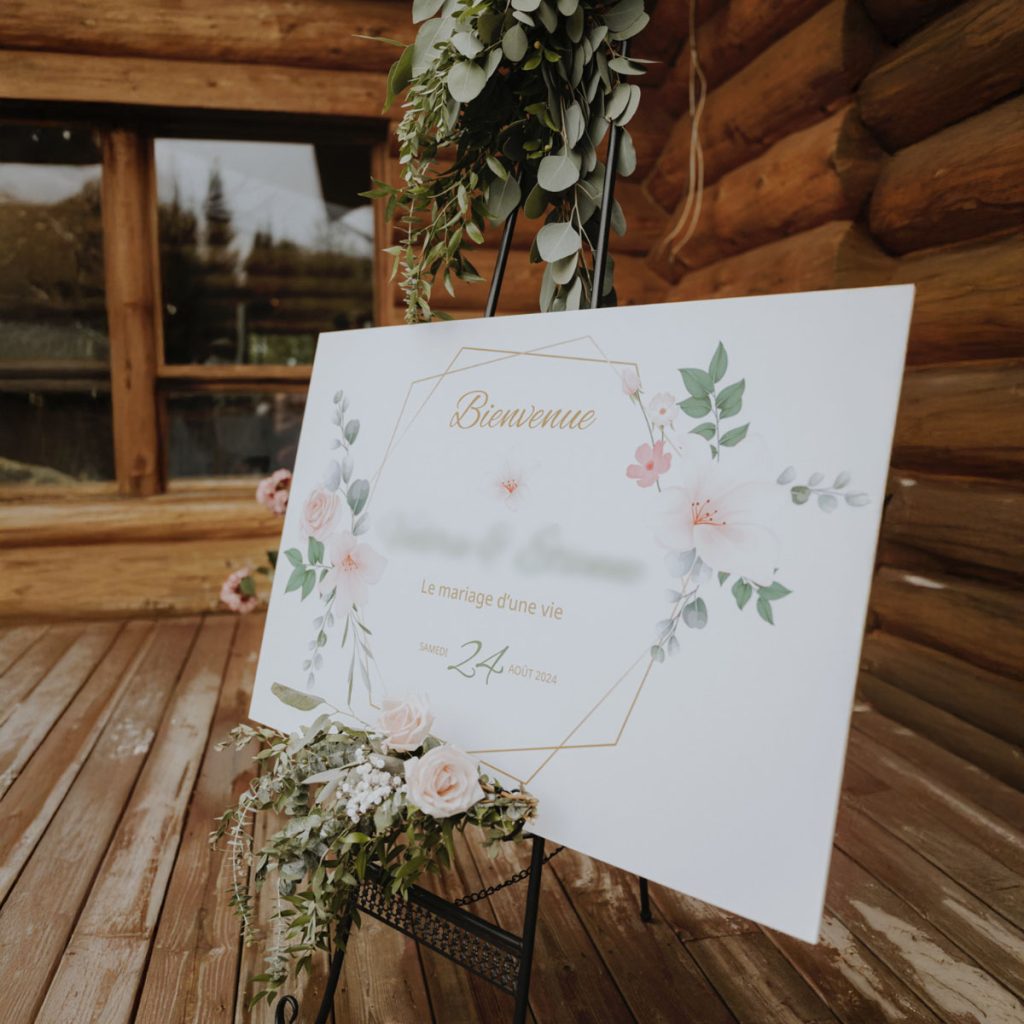 Affiche pour un mariage